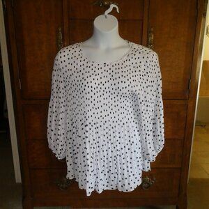 Floral & Ivy Blouse Women’s Plus Size 1X